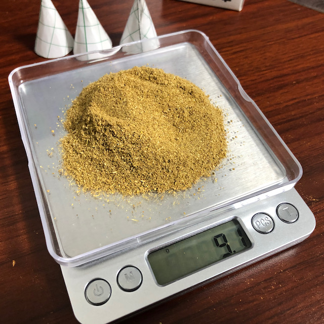 100％天然手作り蚊取り線香を作ってみた-防虫菊パウダー