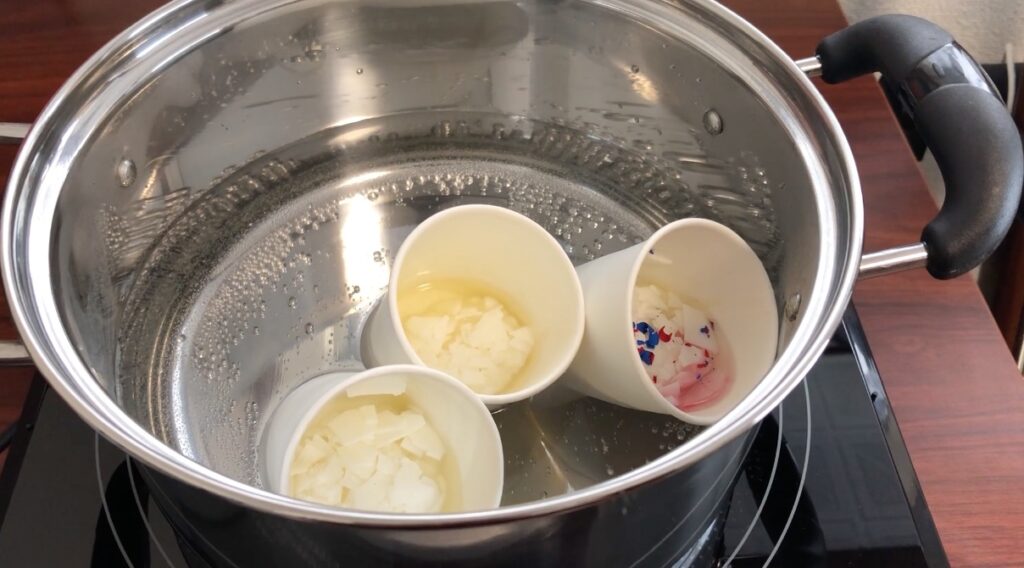 アロマキャンドル湯煎