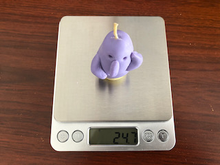 アロマキャンドルと0.1g単位の測り