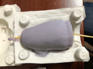 シリコン型でアロマキャンドル作成