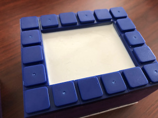 シリコン型取りブロック硬化待ち