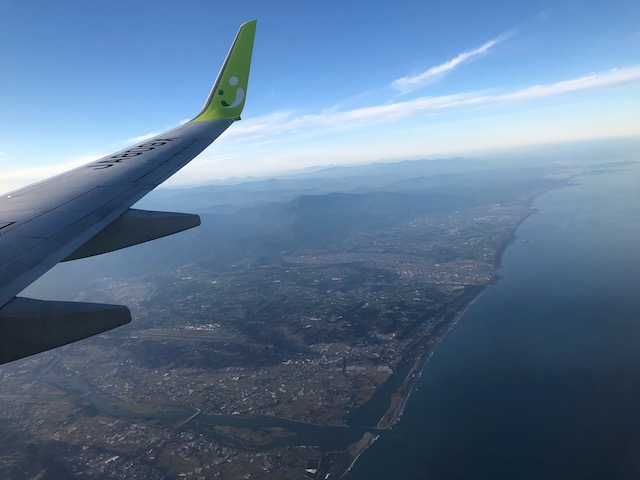 宮崎上空ソラシドエア