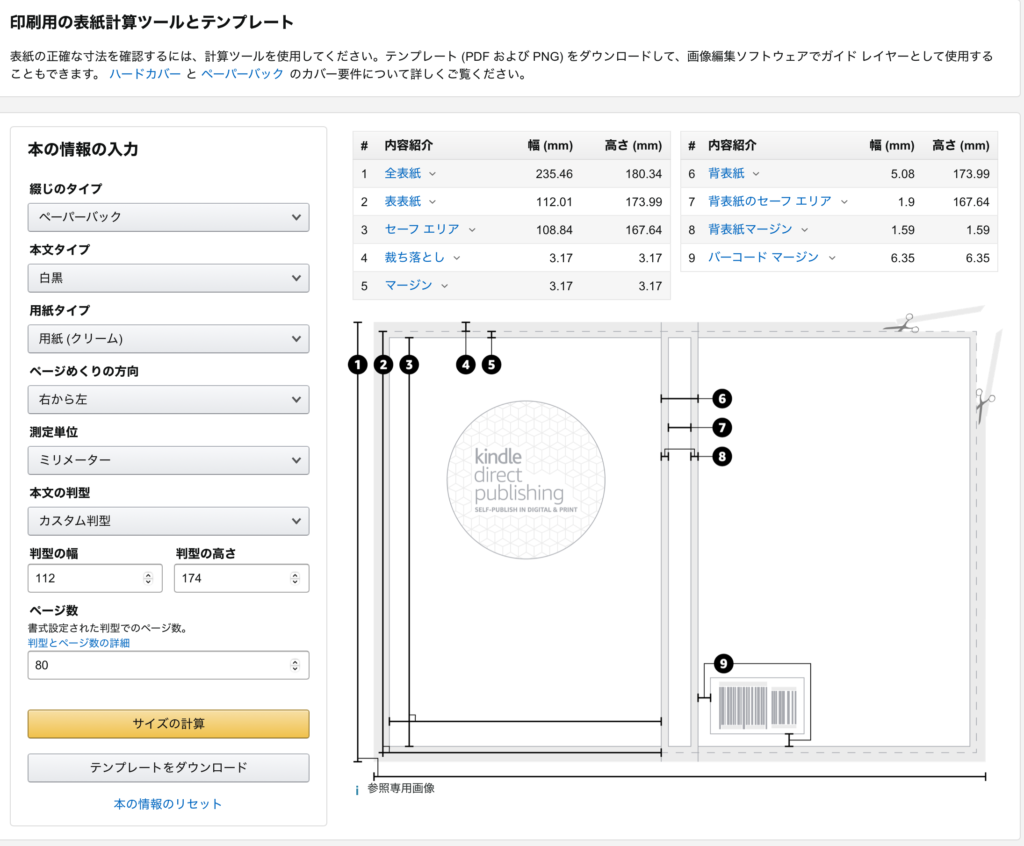 KDP表紙テンプレート