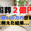 国葬いくら？国家予算を500万円の家計に例えたら